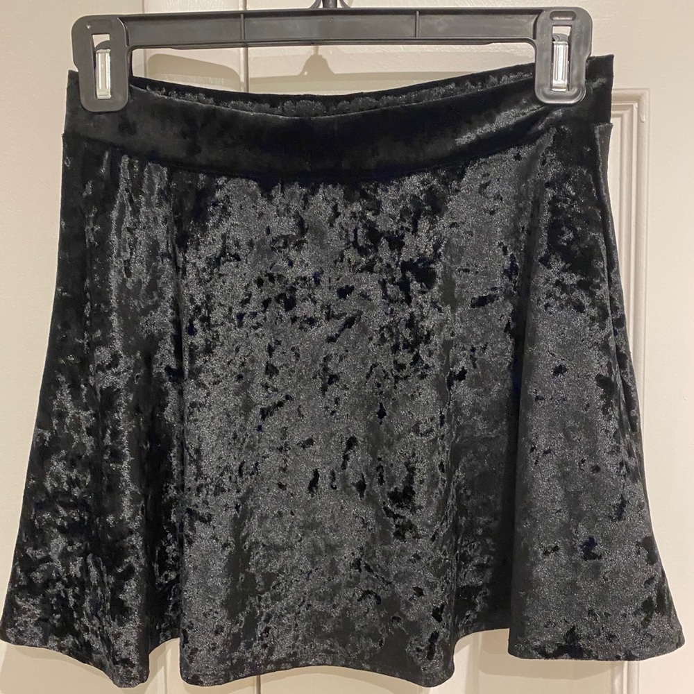 black velvet skirt